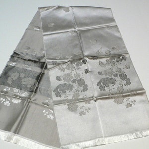 Vintage NOS Acetate Silver Scarf Made in France for Glentex