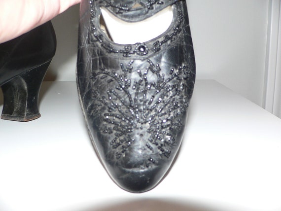 Edwardian Antique Beaded Shoes - image 3
