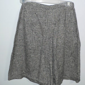 1960's Black And White Tweed Culottes by Dutchemaid. Size 24, XS Culottes image 4