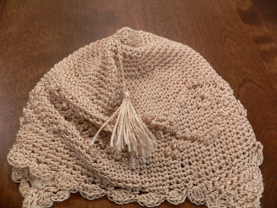 Vintage 1930's 1940's Baby or Doll  Crochet  Hat - image 6