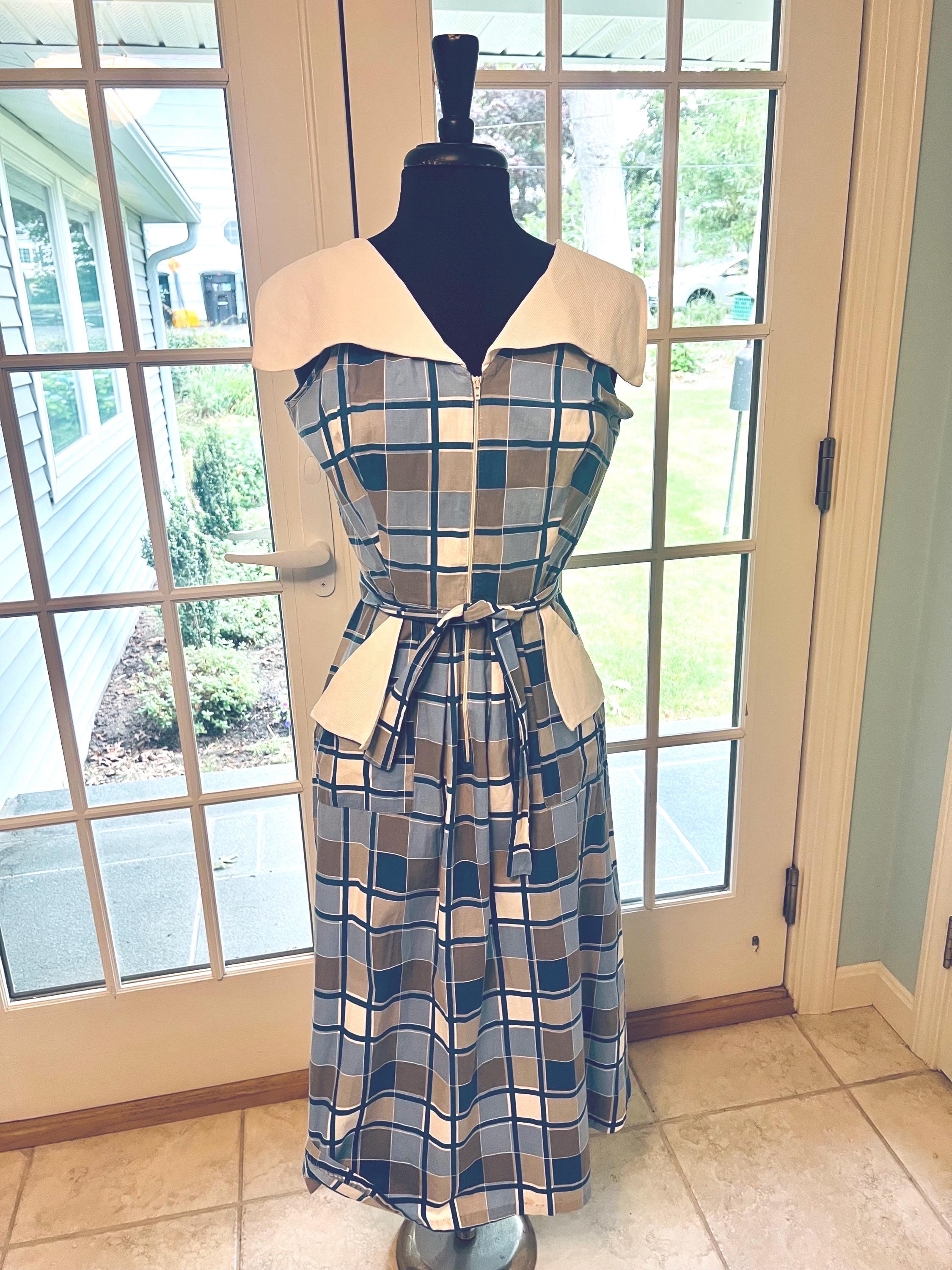 classic house dress Vintage Women Dresses Sleeve Length:38