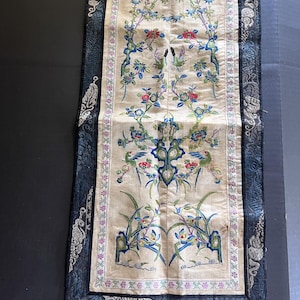 Antique Chinese Silk Embroidered Panel