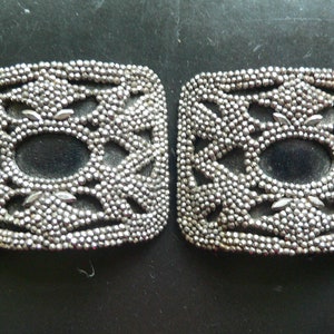 Pair of Antique Steel Cut Shoes Buckles