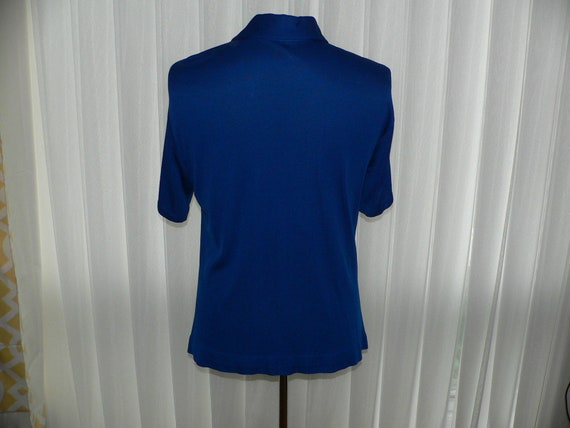 Vintage 1960's - 70's Mens Acetate Knit Polo Butt… - image 7