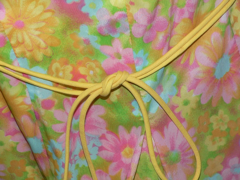 Vintage 1960's Gabar Floral Bathing Suit , Romper , Size 44, New Old Stock image 6