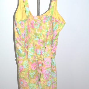 Vintage 1960's Gabar Floral Bathing Suit , Romper , Size 44, New Old Stock image 7