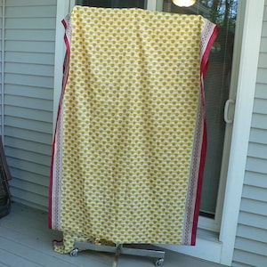 Vintage Saree Fabric Made in Japan, Tanchui Silky Reshma Saree