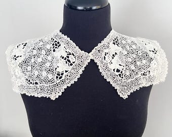 Antique Irish Crochet Lace Collar -6