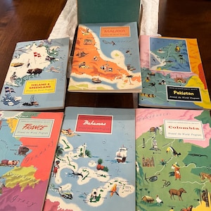 1950’s Around The World Program Booklets for Kids, 6 Countries