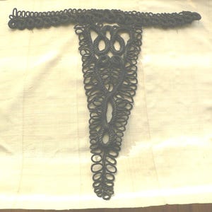 Large Victorian Passementerie Corded Applique