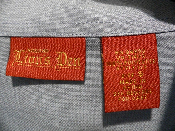 Vintage Lion's Den  Zip Front Banded Polo Shirt -… - image 6