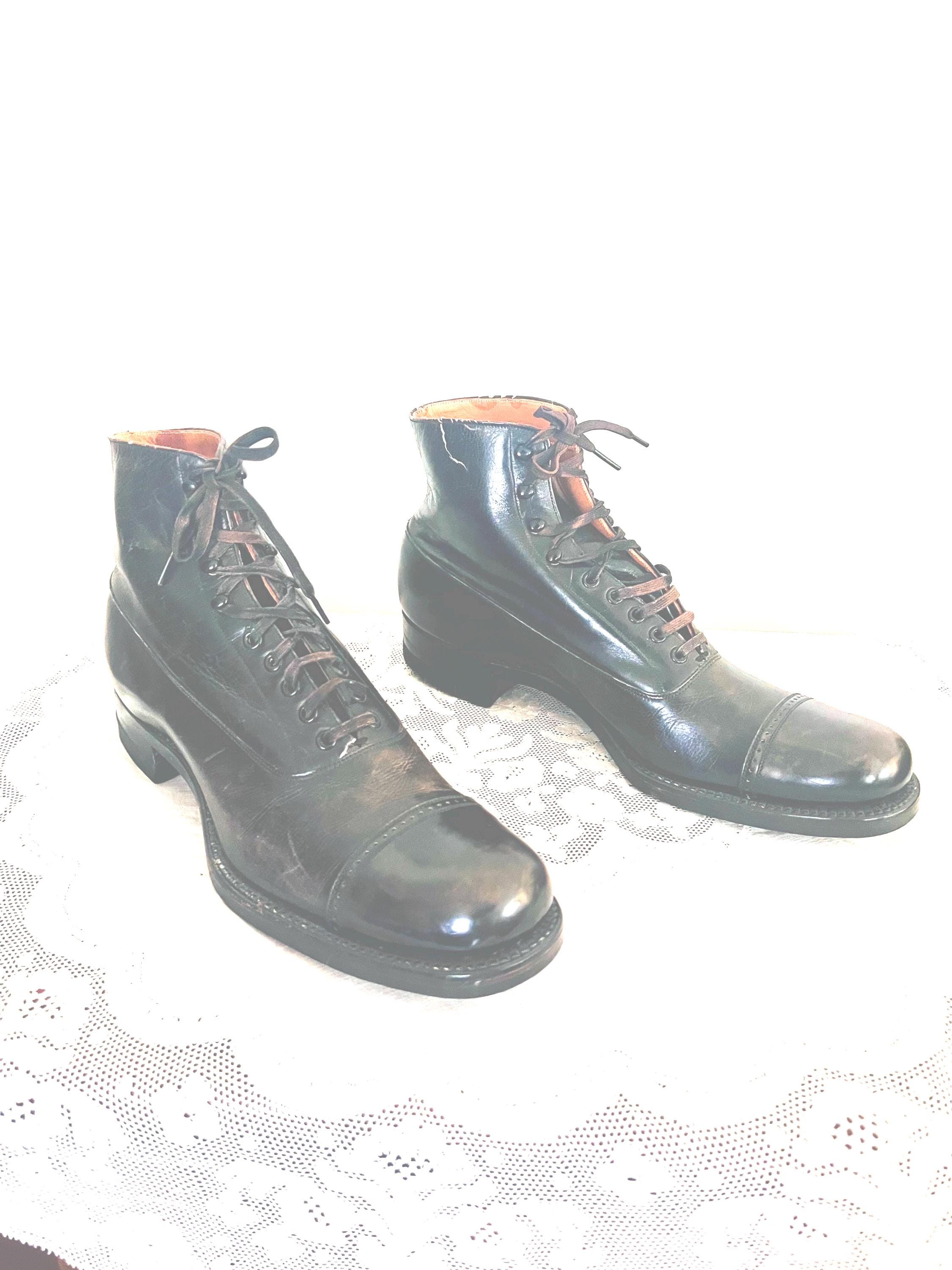 1920s mens boots - Etsy 日本