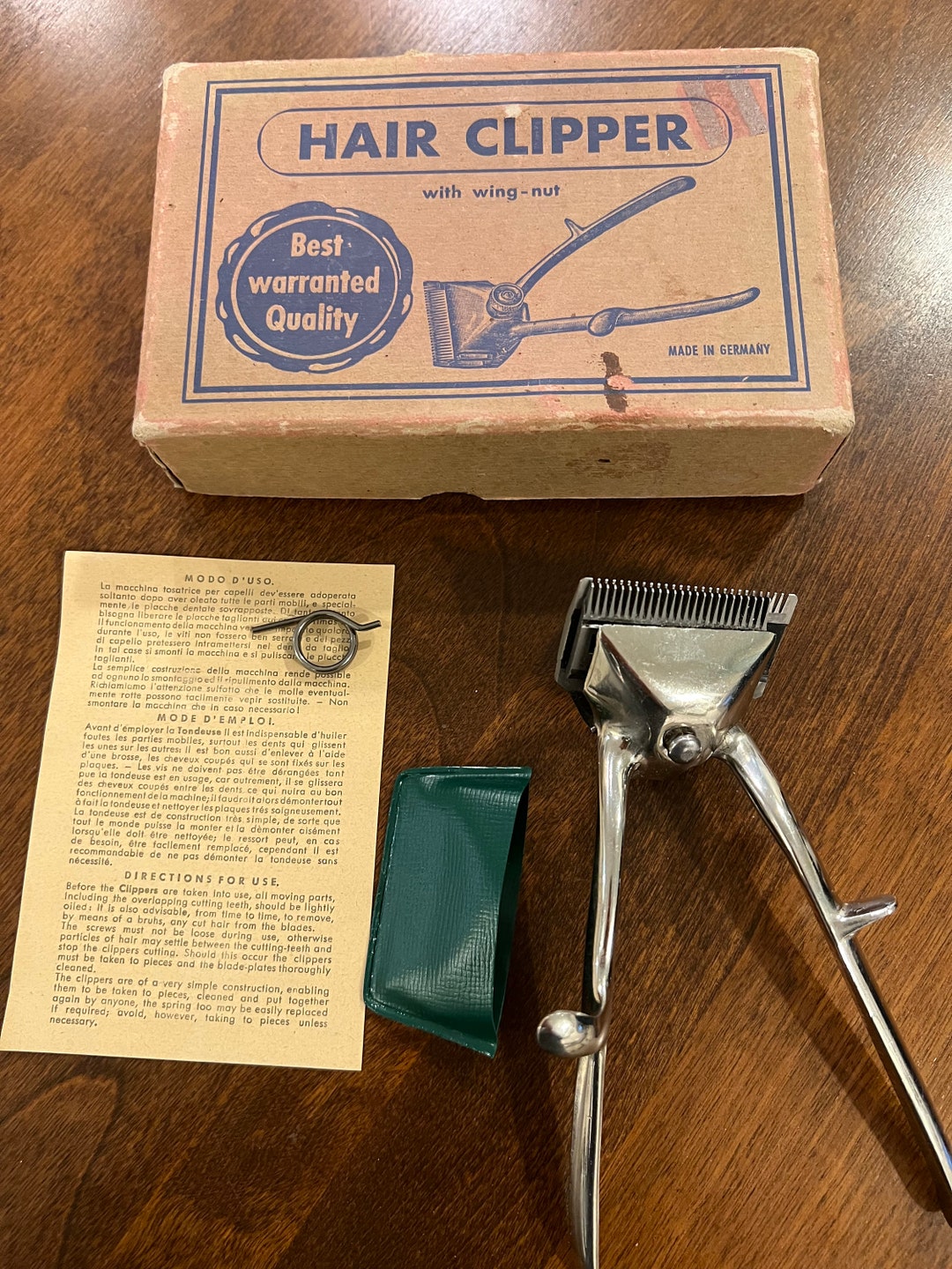 Vintage 50s German Hair Clippers, Baco Manual Chrome Clippers Etsy