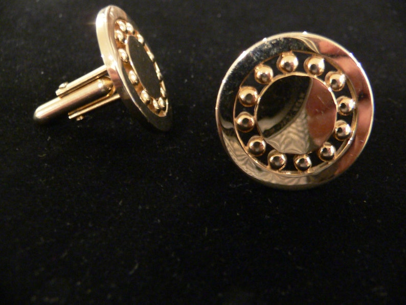 Vintage Swank Gold Tone Cuff Links