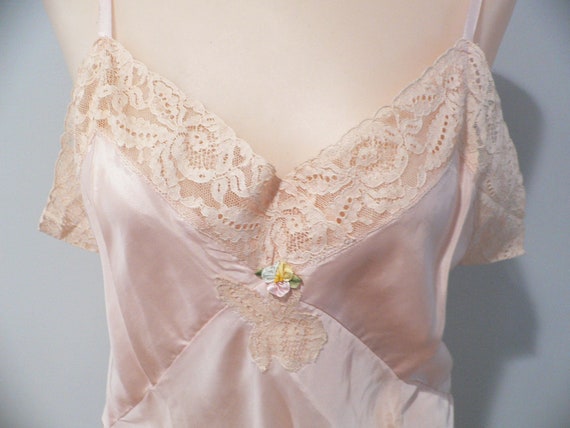 1920's Step In Chemise Teddy, Rayon Step In Nightg