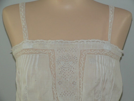 Antique Embroidered Camisole, Antique Corset Cover