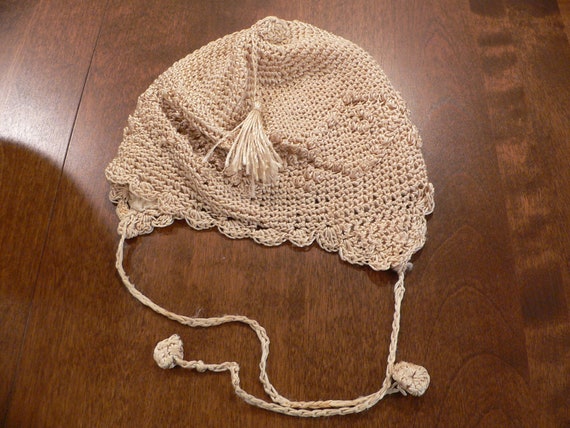 Vintage 1930's 1940's Baby or Doll  Crochet  Hat - image 7