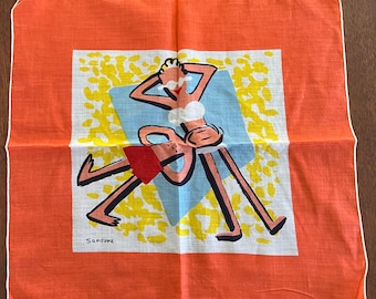 Pañuelo de playa Sansone vintage, nuevo sin usar