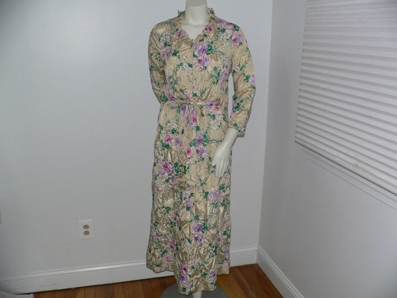 Vintage 1960's - 70 The Roberie Polyester Flaoral… - image 1