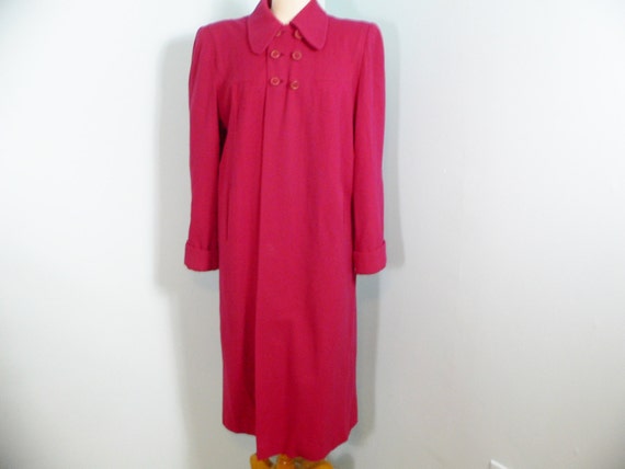 1940's Cherry Red Swing Coat