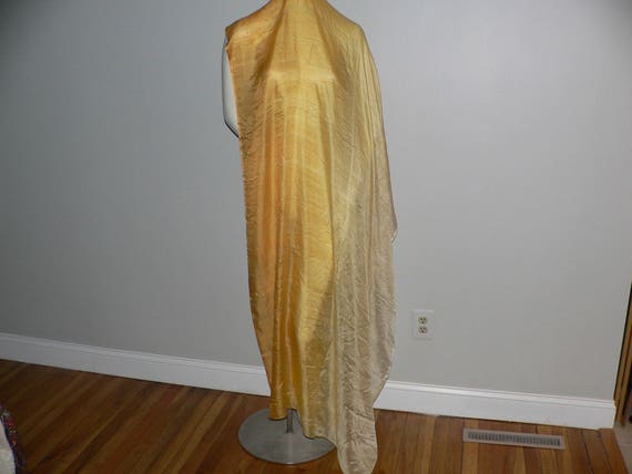 1920's Long Silk Ombre Scarf  Silk Ombre Shawl - image 9