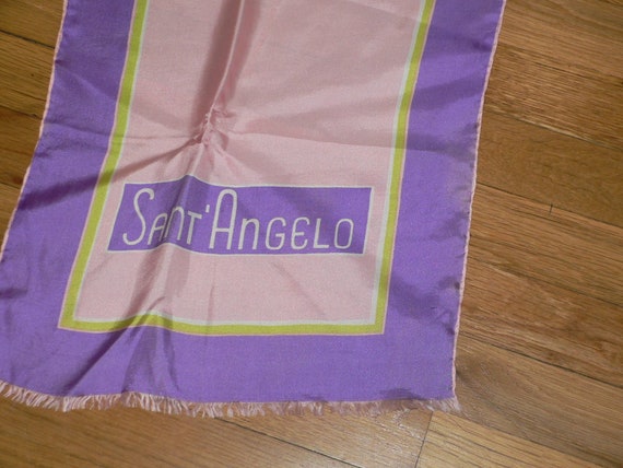 Vintage 80s Sant'Angelo Long Silk Scarf - image 9