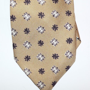 Vintage 1960's Liberty of London Mustard Gold  Brown and Cream.