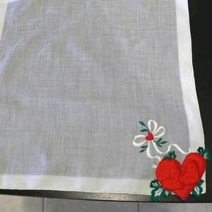 Vintage Heart Valentine Hankie