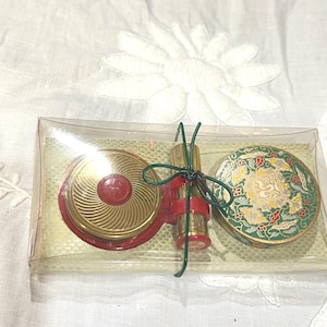 Vintage 1940’s - 1950&#39;s Coty Sample Rouge, Lipstick and Powder, New Old Stock , In Original Packaging