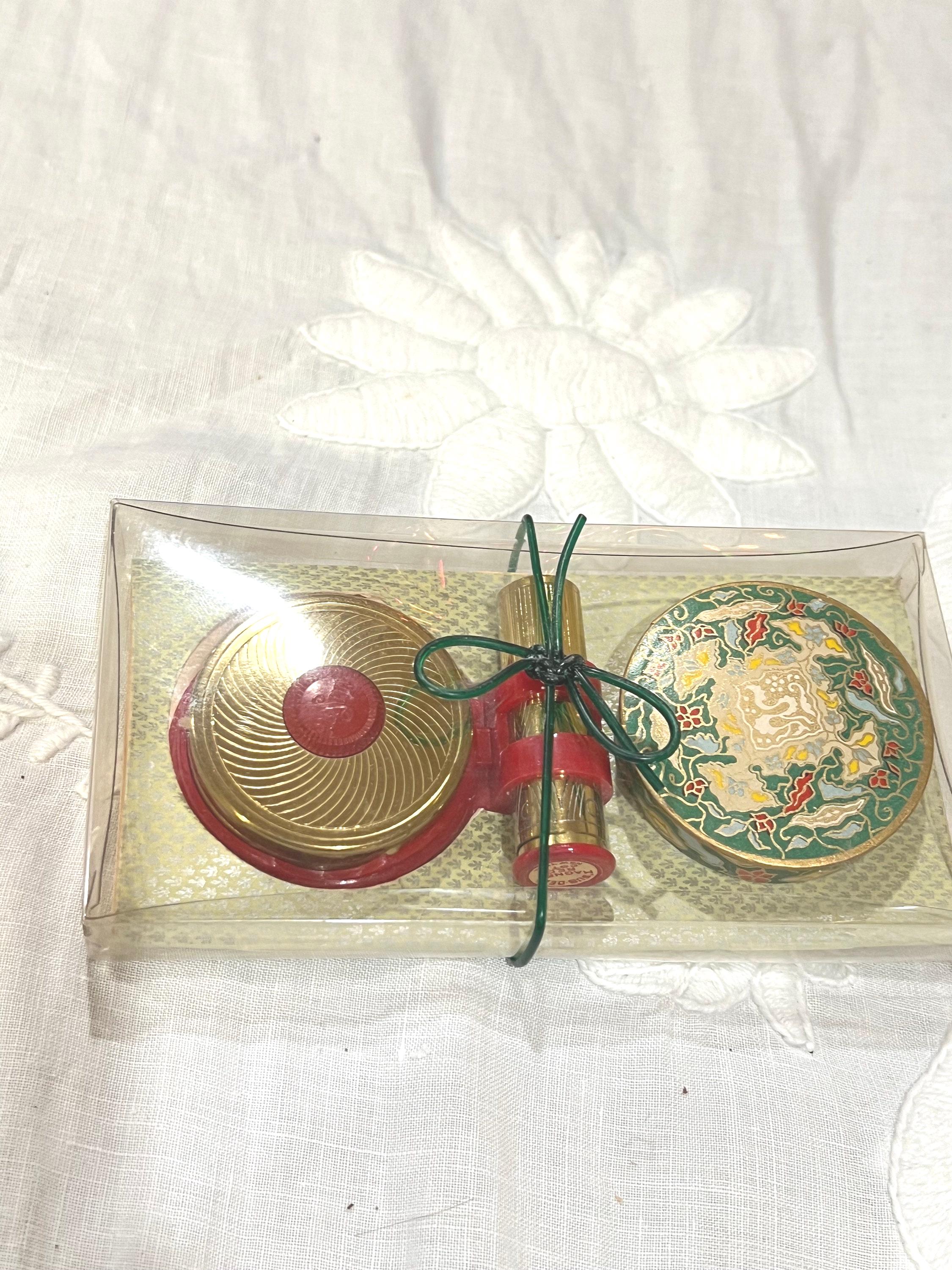Vintage 1940’s - 1950's Coty Sample Rouge, Lipstick and Powder, New Old Stock , In Original Packaging