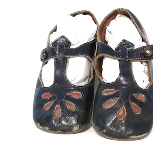 Antique Vintage Mary Jane Shoes for Girls or Dolls