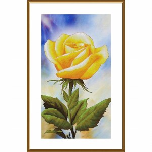 Borduurpakket rozenbloemen DIY onbedrukt canvas
