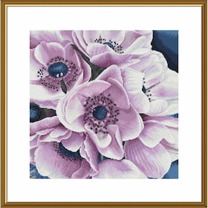 Telpatroon bloemen DIY onbedrukt canvas