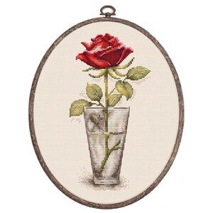 Telpatroon Rose DIY Luca-s Onbedrukt canvas
