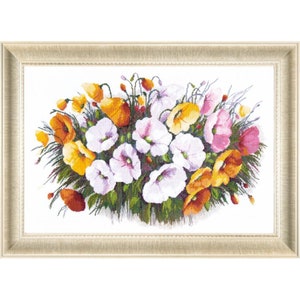 Telpatroon Boeket Bloemen DIY Onbedrukt canvas