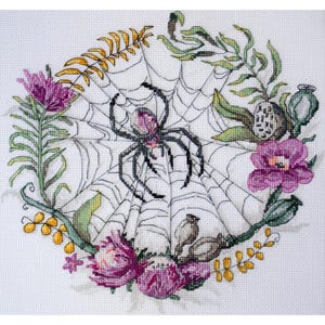 Telpatroon Spin in de bloemen DIY Onbedrukt canvas