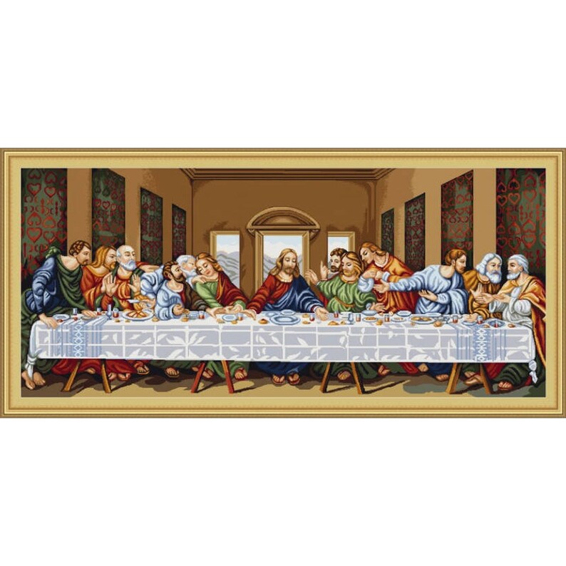 Gobelin Kit Last Supper Diy Gobelin Set Tapestry Kit Hand Etsy