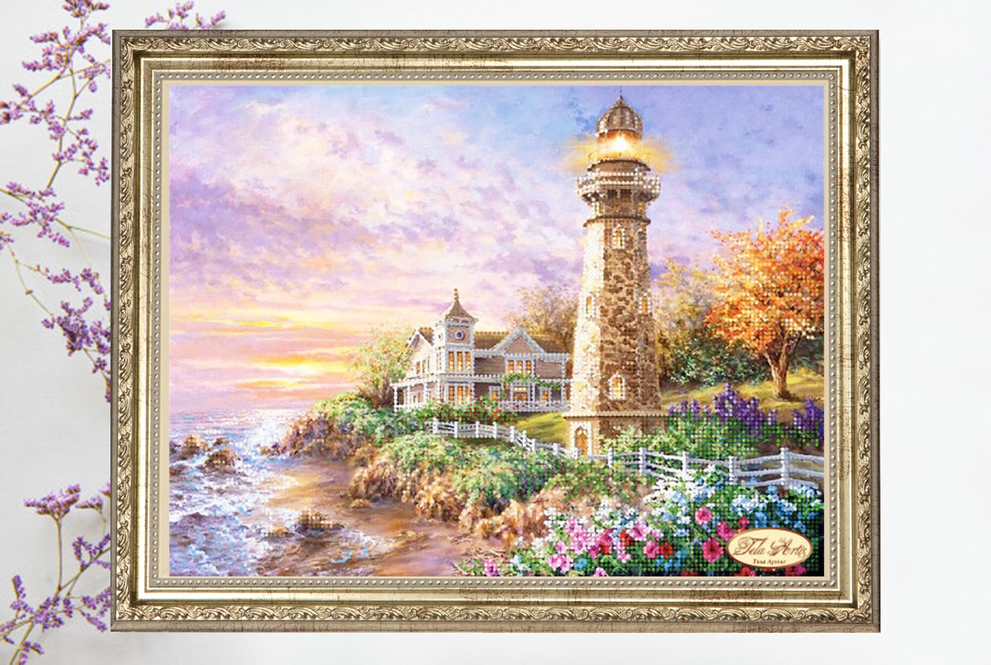 Bead Embroidery kit Old lighthouse DIY Beadwork kit Beading Etsy