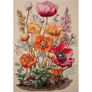 Telpatroon Weidebloemen DIY Onbedrukt canvas