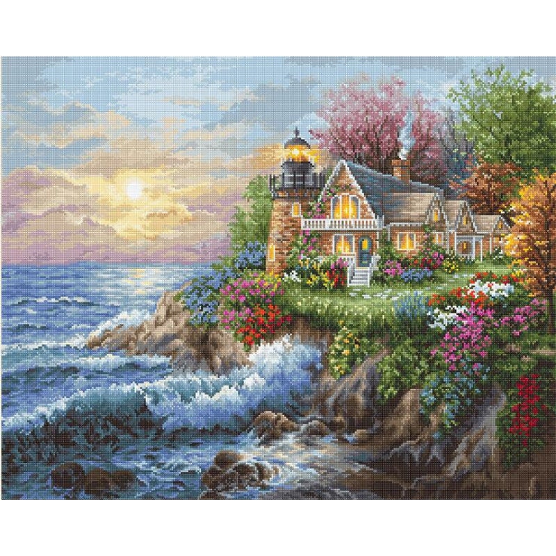 Needlepoint Painted Canvas Counted Cross Stitch Tapestry Gobelin -  Landscape. 20x16 40.103 by Gobelinl