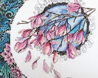 Cross Stitch Kit Spring lace DIY Unprinted canvas