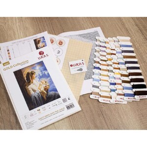 Luca-S Gobelin Set „Verzauberte Hütte“ – Stickpackung Mit Zählmuster, 38x29 Cm