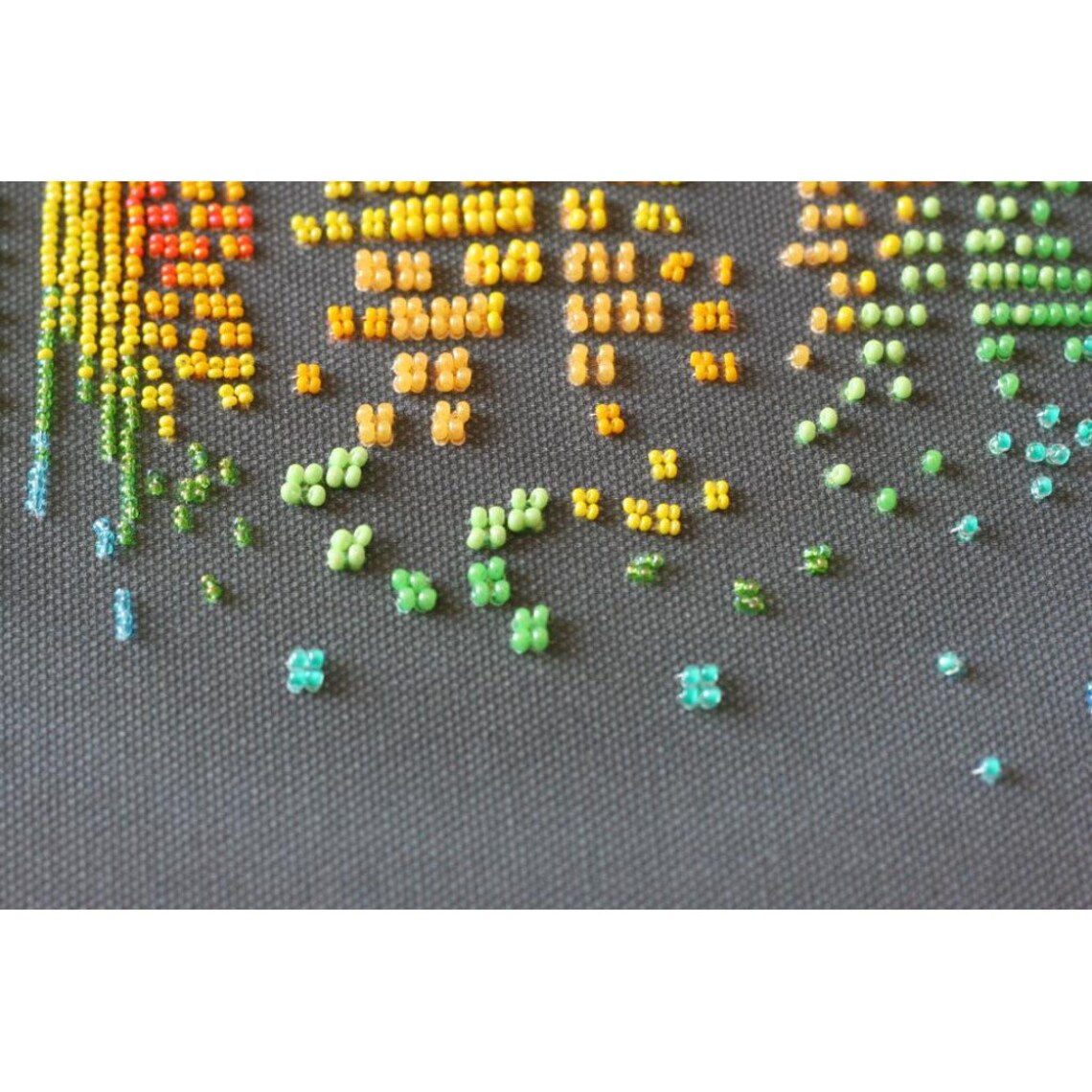 Bead Embroidery Kit Night City DIY Beadwork Kit Beading Kit Etsy