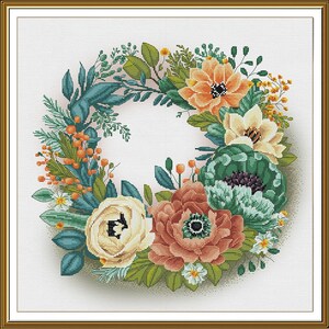 Borduurpakket Lentebloemen DIY Onbedrukt canvas