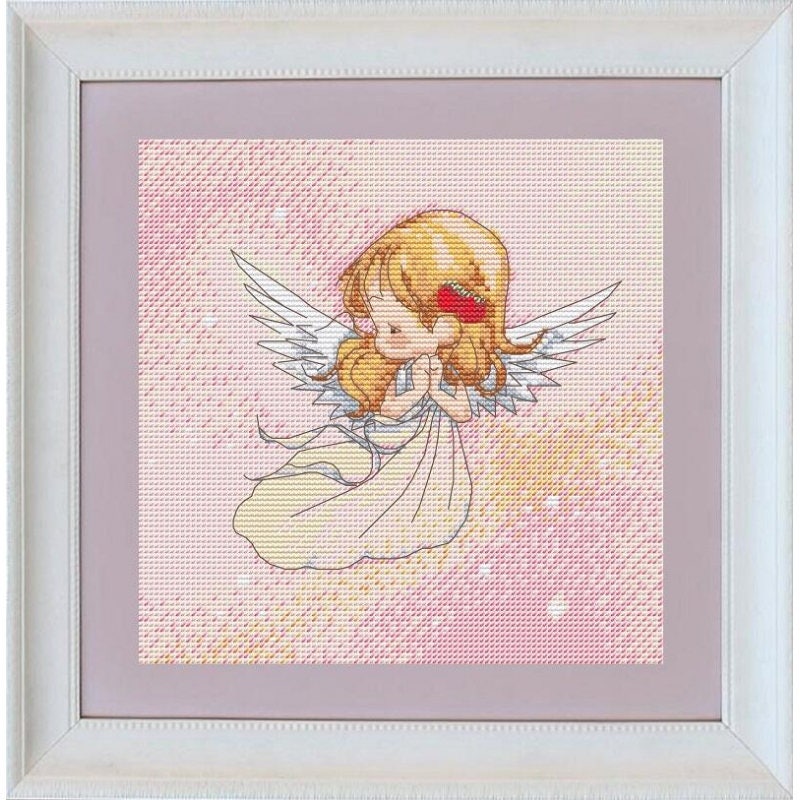Cross Stitch Kit Angel DIY Cross Stitch Set Olanta Point de Etsy
