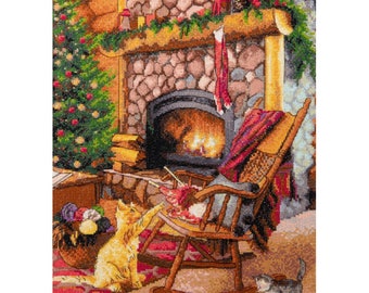 Counted Cross Stitch Kit Cats DIY Unprinted canvas