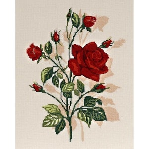 Borduurpakket rozen bloemen DIY onbedrukt canvas