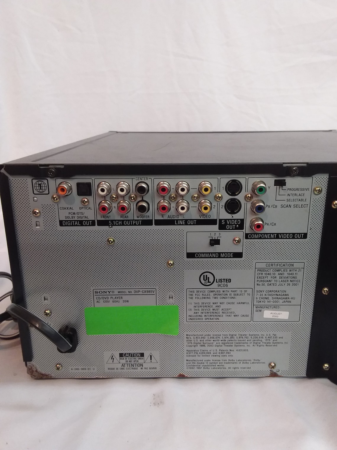 Vintage Sony 400 disc Cd/DVD player no remote. Etsy