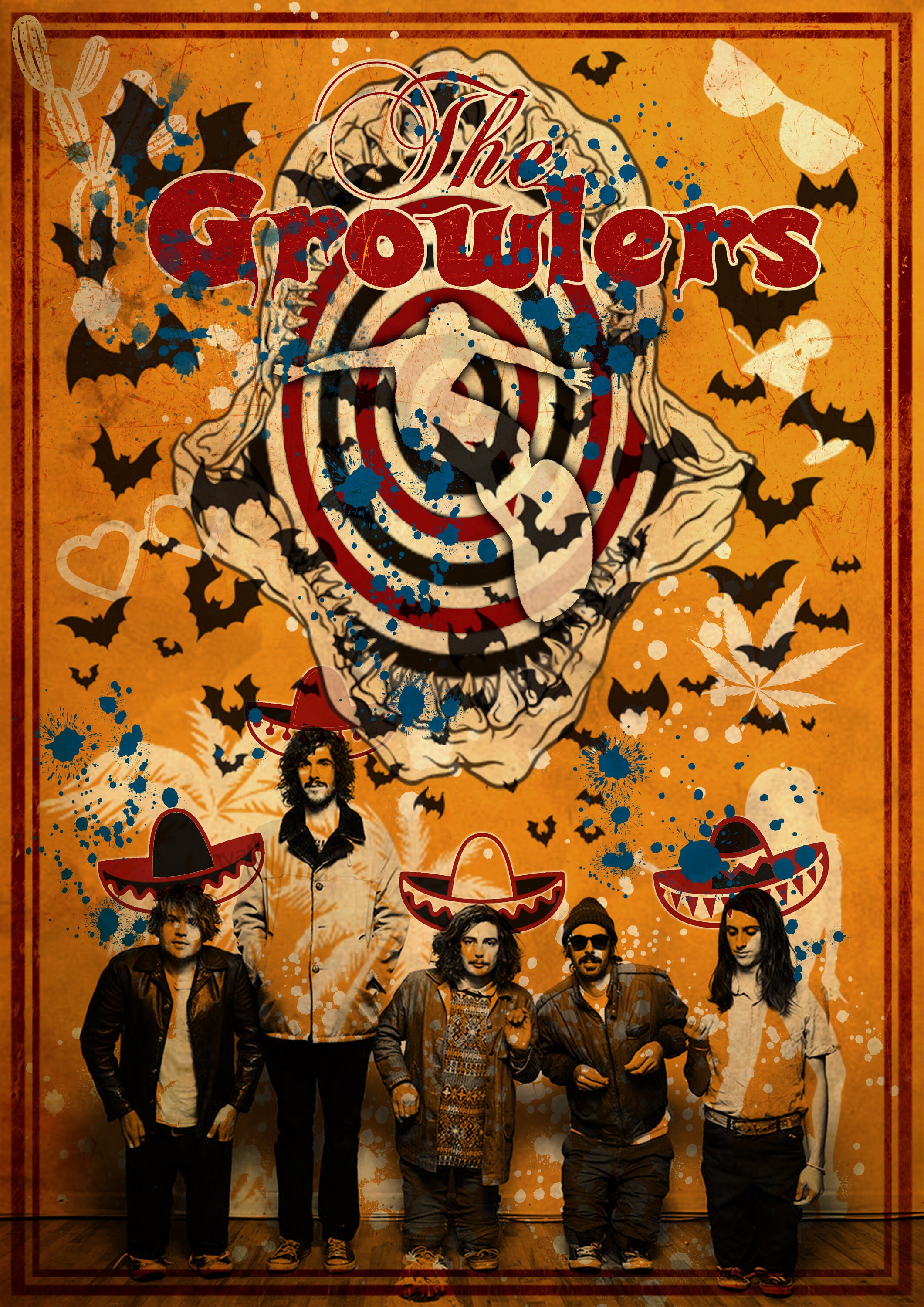 The Growlers Art Print Poster Etsy