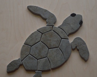 Hawaiian Baby #3 Sea Turtle Tile Mosaic